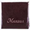 Полотенце махровое 50*90см "михаил" , 100% хлопок , коричневый SANTALINO (850-111-17)