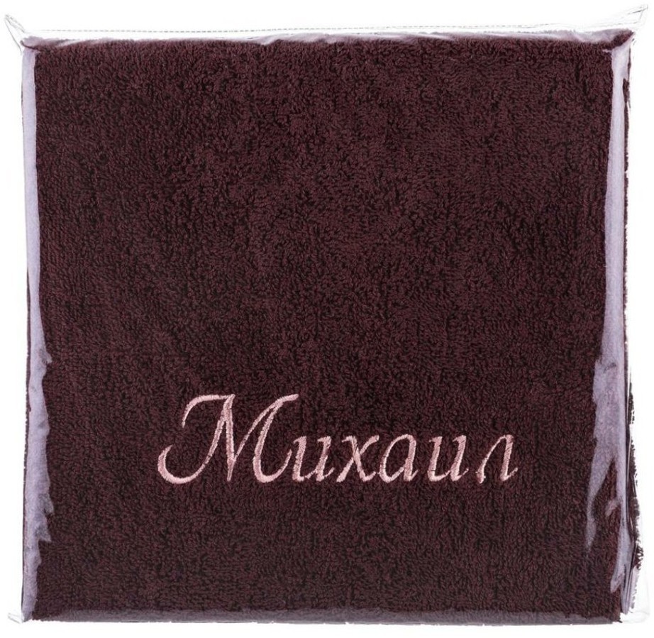 Полотенце махровое 50*90см "михаил" , 100% хлопок , коричневый SANTALINO (850-111-17)
