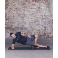 Ролик массажный FA-509 высокая жесткость, 33x13,5 cм, черный/оранжевый (1041694)