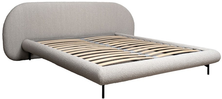 Кровать Sicilia без мех.,букле бежевая Orso BEG 240*220*87см (TT-00015426)