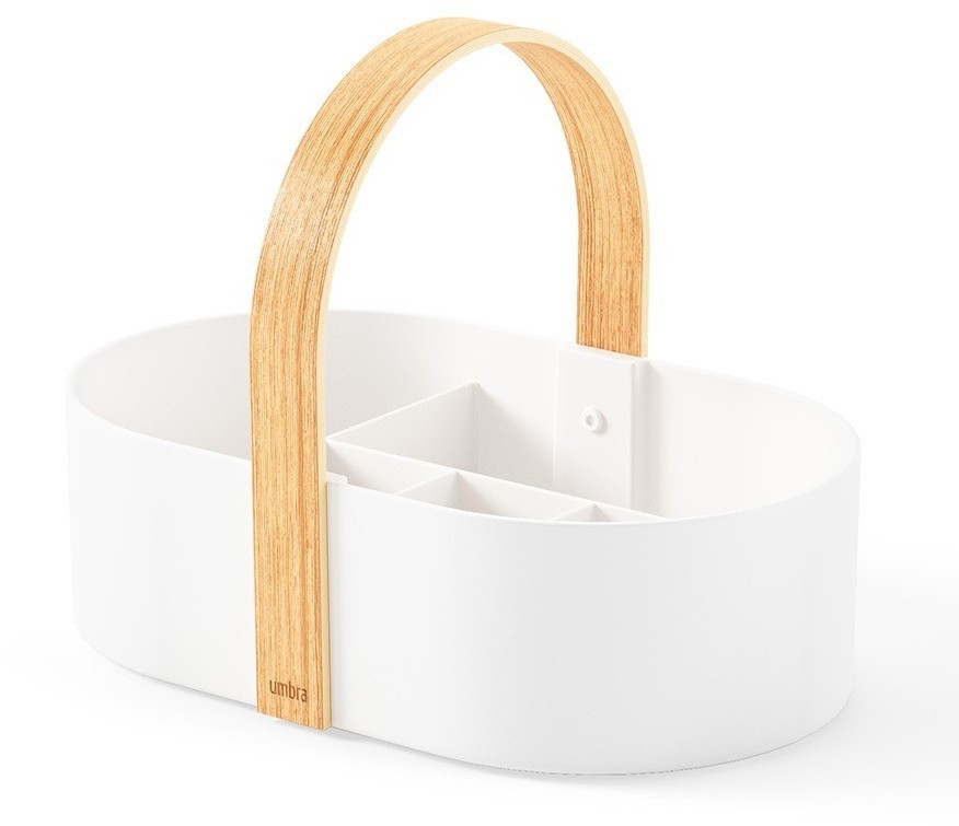 Органайзер bellwood caddy, 30х23 см, белый/натуральное дерево (76336)