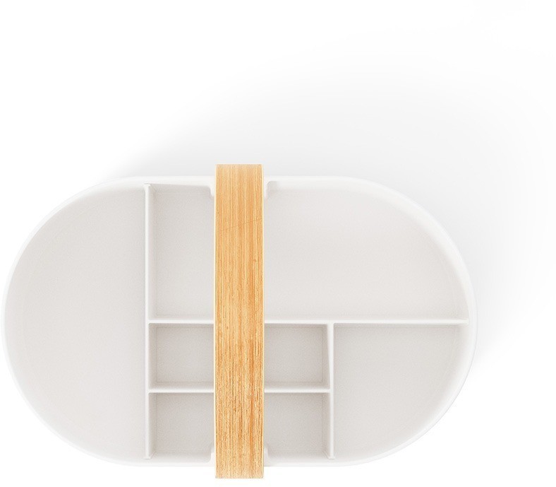 Органайзер bellwood caddy, 30х23 см, белый/натуральное дерево (76336)