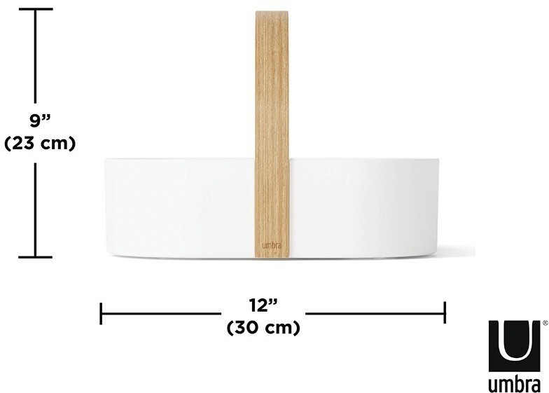 Органайзер bellwood caddy, 30х23 см, белый/натуральное дерево (76336)