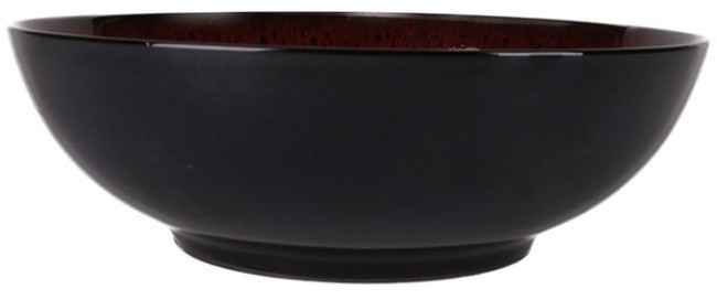 Чаша E742-b-04167/8.5, 22 см, керамика, red & black, ROOMERS TABLEWARE