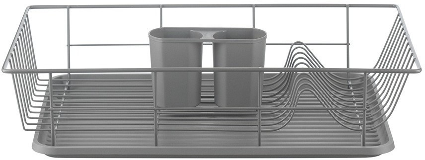 Сушилка для посуды hoem, 48х30х10 см, серая (74013)