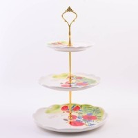 Конфетница 3х-ярусная Цветущие Маки LORAINE (60287)