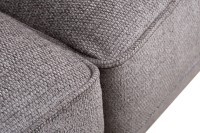 Диван Madrid Memory с кантом трехм. без мех.,шенилл коричневый Natur Kor+Colt032 (TT-00015137)