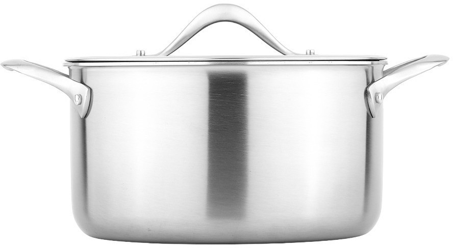 Кастрюля с крышкой 3ply etalon, D24 см, 6 л (77005)