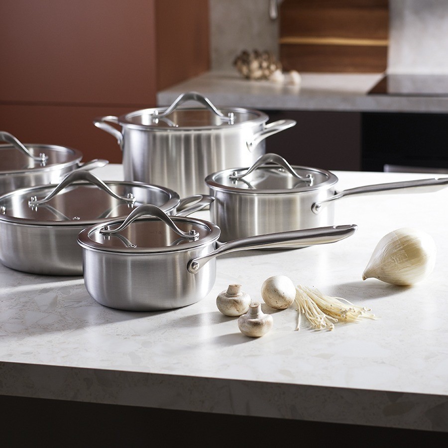 Кастрюля с крышкой 3ply etalon, D24 см, 6 л (77005)