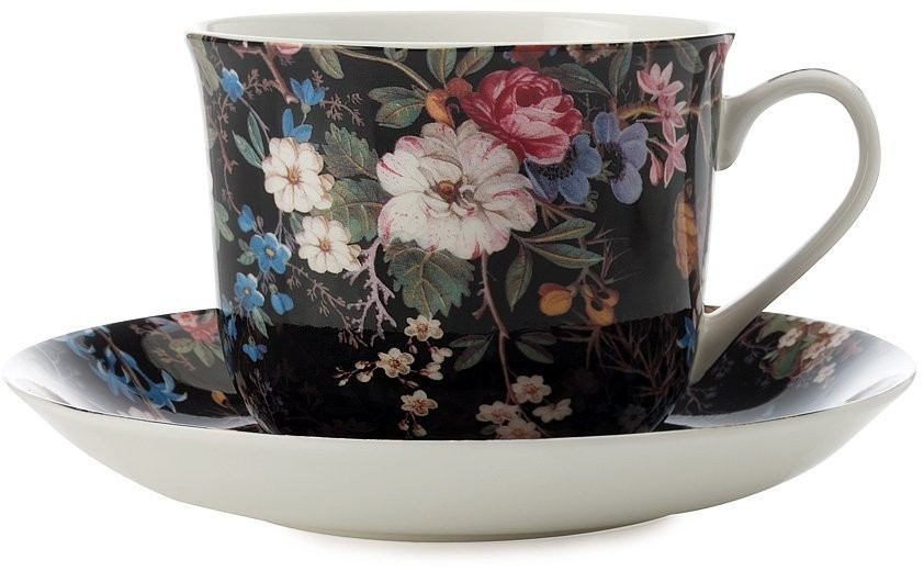 Чашка с блюдцем Полночные цветы, 0,48 л - MW637-WK01300 Maxwell & Williams
