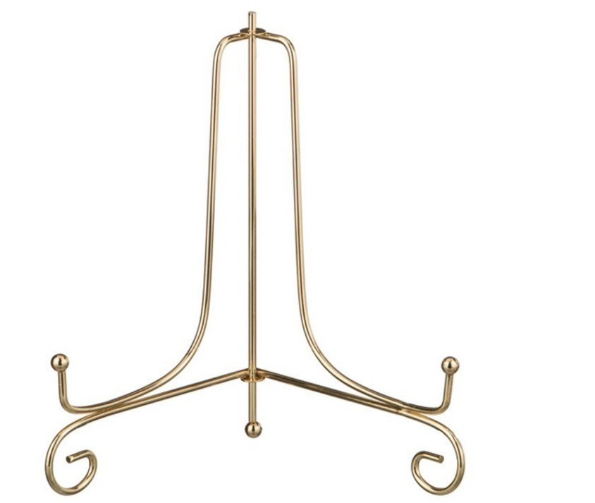 Комплект подставок для тарелок из 5 шт. 25*15 см. высота=22 см. цвет - золото Lefard (244-105)