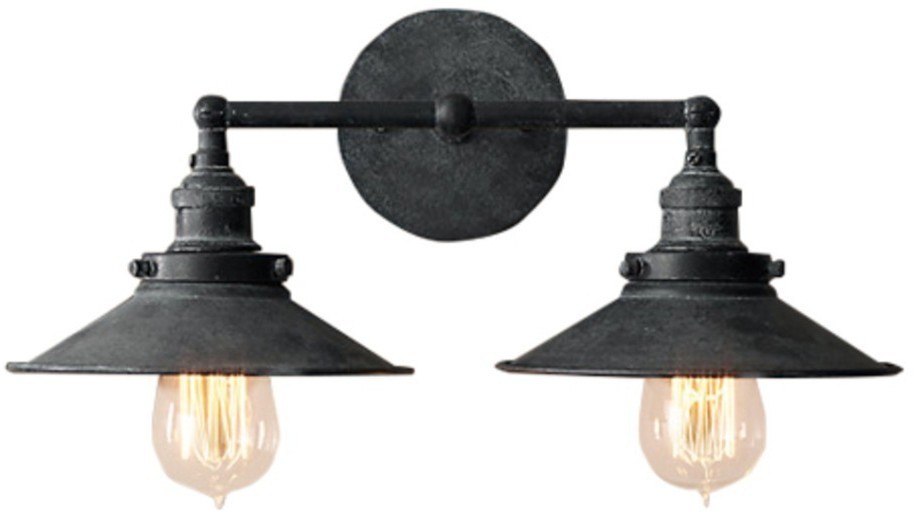 Бра Скон Дабл DTL9104, металл, Antique grey, RESTORATION HARDWARE