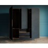 Шкаф в скандинавском стиле Bruni Black трехстворчатый арт BR27/3Black-ET