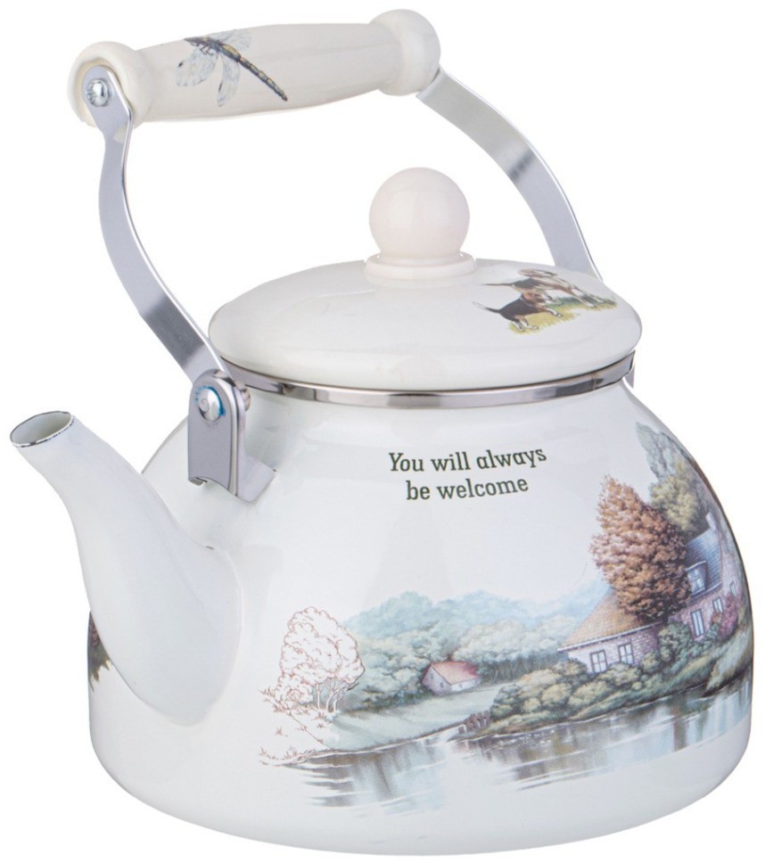 Чайник agness эмалированный серия "family house", 2,6 л (943-063)