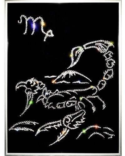 Картина Скорпион с кристаллами Swarovski (2351)