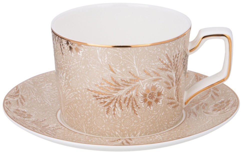 Чайный набор lefard "золотые узоры" на 6 пер. 12 пр. 280 мл (264-1170)