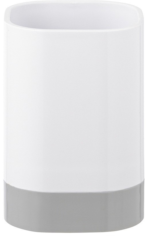 Стакан для зубных щеток tyer, 470 мл, белый/серый (75859)