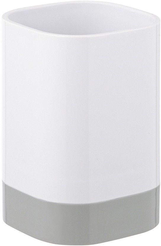 Стакан для зубных щеток tyer, 470 мл, белый/серый (75859)