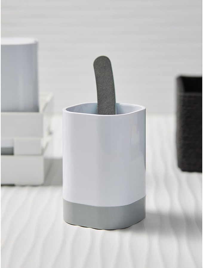 Стакан для зубных щеток tyer, 470 мл, белый/серый (75859)