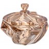 Блюдо с крышкой "bohema" amber диаметр=17 см высота=15,5 см Lefard (195-224)