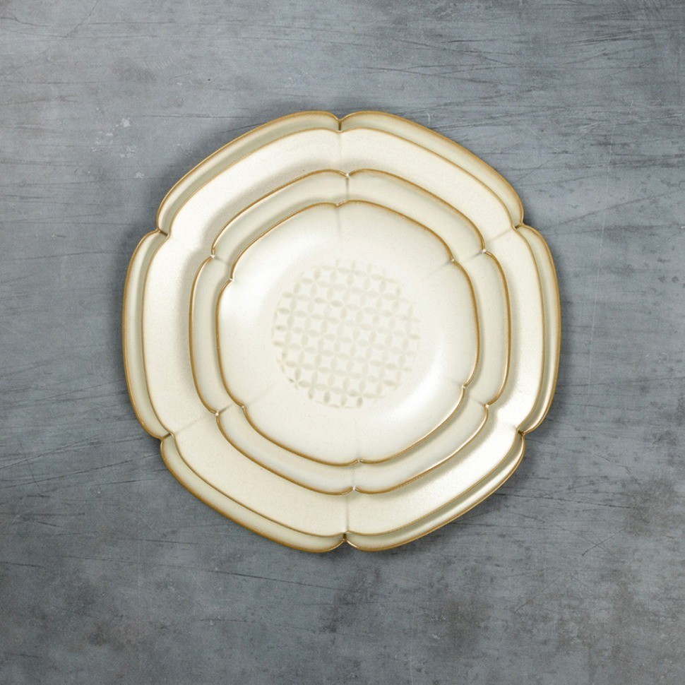 Тарелка L9740-Cream, 21, каменная керамика, ROOMERS TABLEWARE