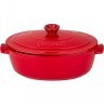 Форма для запекания (утятница) agness "modern kitchen" овальная красная 5л 39*24*18 см Agness (777-096)