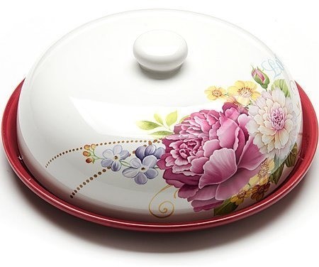 Блюдо для блинов с крышкой Букет LORAINE (26235)