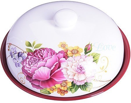 Блюдо для блинов с крышкой Букет LORAINE (26235)