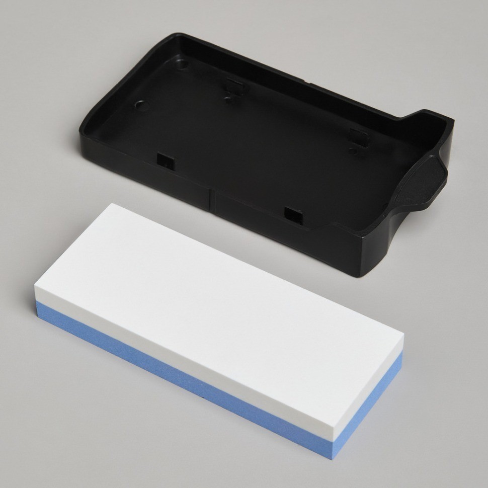 Подставка для ножей agness с точильным камнем 13,6*14,6*23 см (907-321)