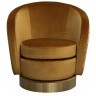 Кресло Napoli вращающееся, велюр принт Pad31+Latt ORANG 76*76*76см (TT-00016170)