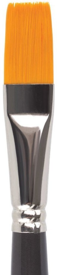 Кисть художественная синтетика жесткая, плоская, № 16, длинная ручка 200670 (69413)