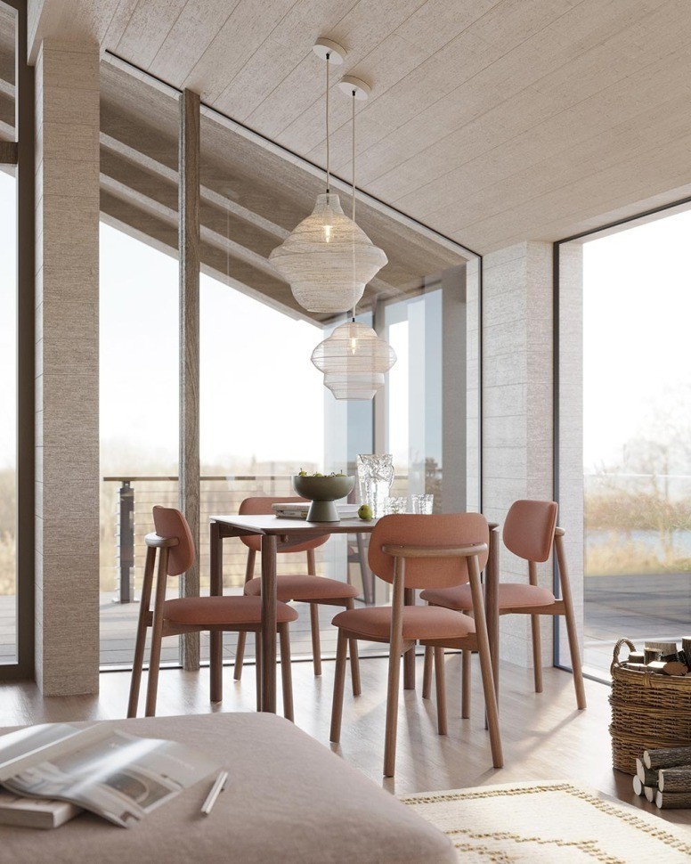 Светильник подвесной vinger, D34х35 см, бежевый (79226)