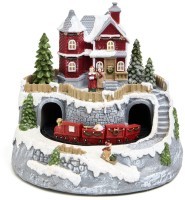 Музыкальная статуэтка &quot;загородный домик&quot; с led-подсветкой 19,5х19,5х17,5 см Lefard (146-2228)