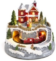 Музыкальная статуэтка &quot;загородный домик&quot; с led-подсветкой 19,5х19,5х17,5 см Lefard (146-2228)