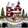Музыкальная статуэтка "загородный домик" с led-подсветкой 19,5х19,5х17,5 см Lefard (146-2228)
