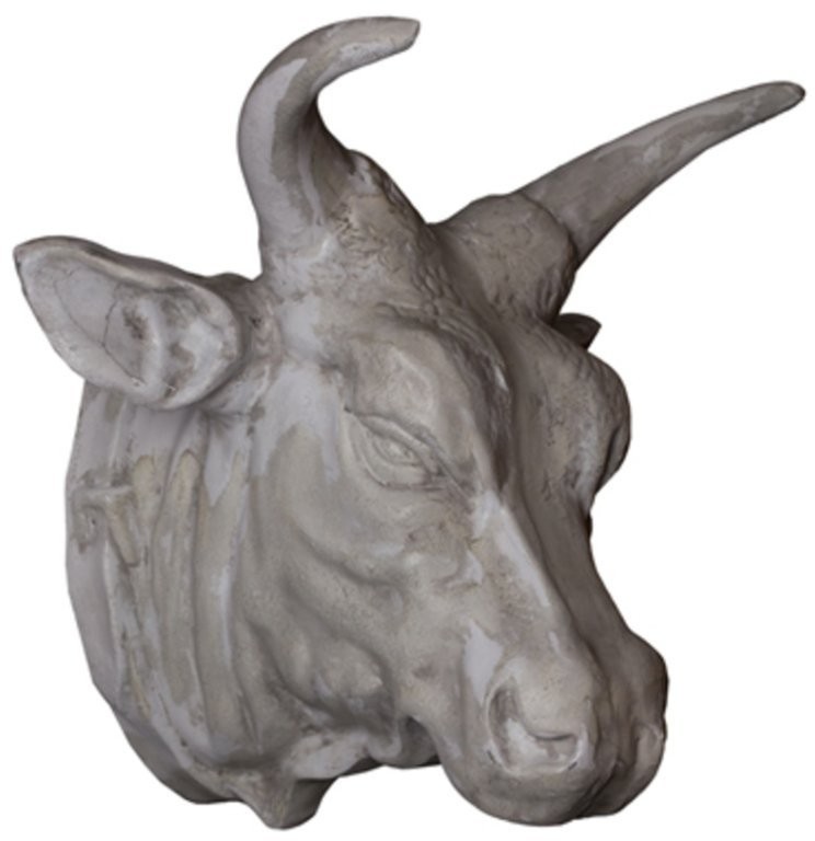 Голова быка 4058, металл, grey, ROOMERS FURNITURE