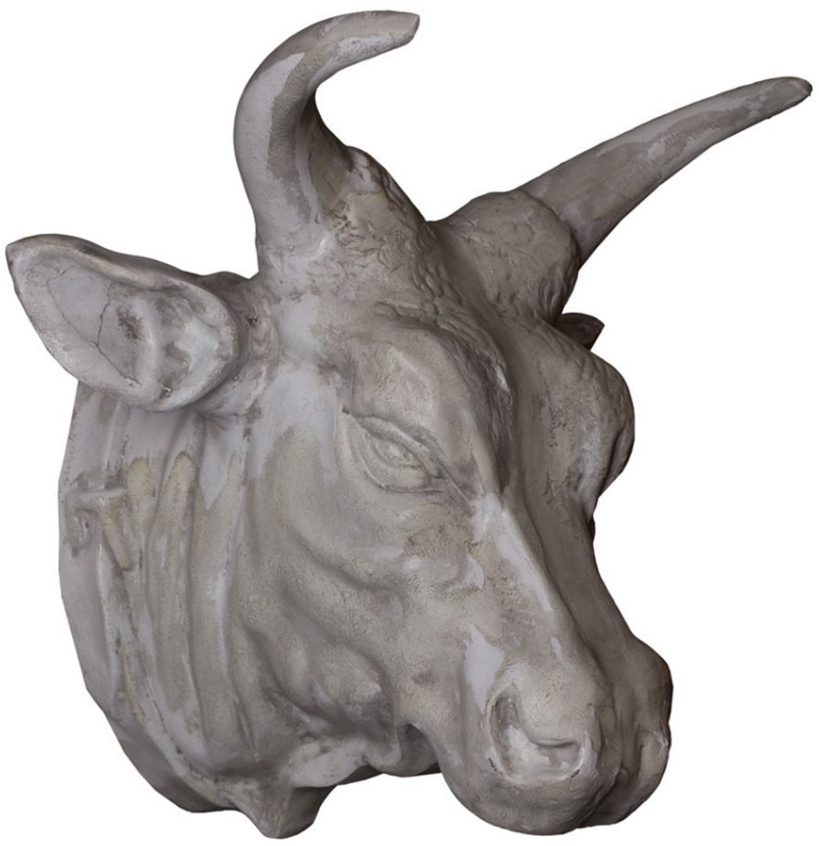Голова быка 4058, металл, grey, ROOMERS FURNITURE