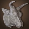 Голова быка 4058, металл, grey, ROOMERS FURNITURE