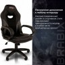Кресло компьютерное Brabix Accent GM-161 TW/экокожа черное/серое 532576 (91521)