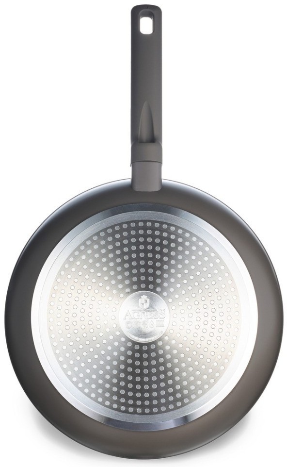 Сковорода с антипригарным покрытием pfluon marble, 28*5,2 см Agness (902-103)