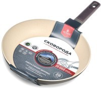 Сковорода с антипригарным покрытием pfluon marble, 28*5,2 см Agness (902-103)