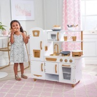 Кухня игровая Винтаж, цвет: белый с золотом (53445_KE)