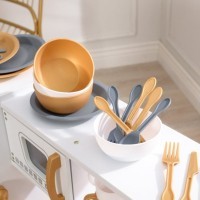 Кухня игровая Винтаж, цвет: белый с золотом (53445_KE)