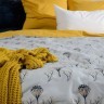Пододеяльник двухсторонний из сатина горчичного цвета с принтом Полевые цветы russian north, 200х200 (63287)