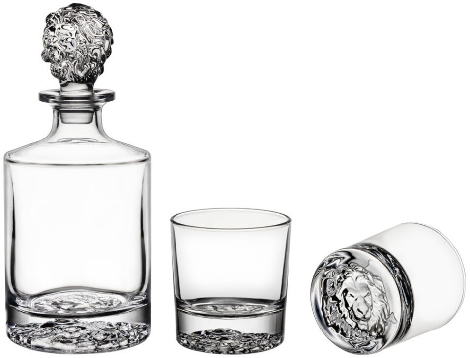 Набор для виски "lion": штоф + два стакана, 850 мл/310 мл Lefard (687-017)