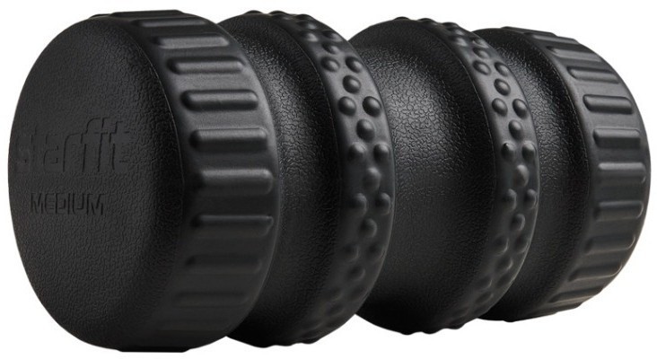 Ролик массажный FA-526, PU, средняя жесткость, 15x8 см, черный (2108088)