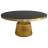 Столик кофейный odd, D75 см, черный/желтый (74267)