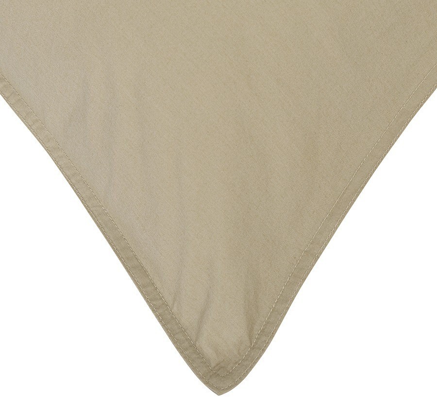 Набор наволочек из стираного перкаля бежево-серого цвета из коллекции essential, 50х70 см (77741)