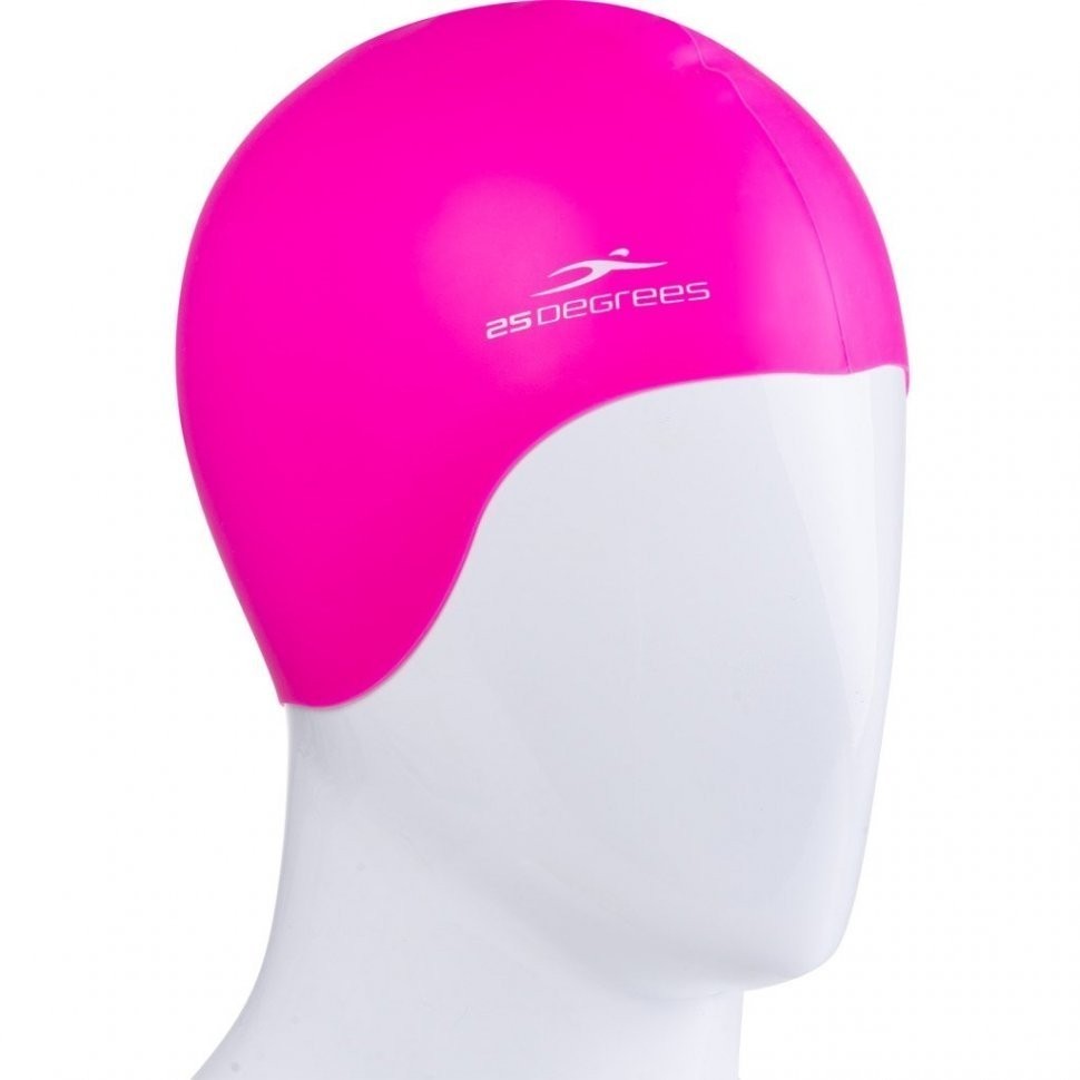 Шапочка для плавания Diva Pink, силикон, подростковый, для длинных волос (1433306)