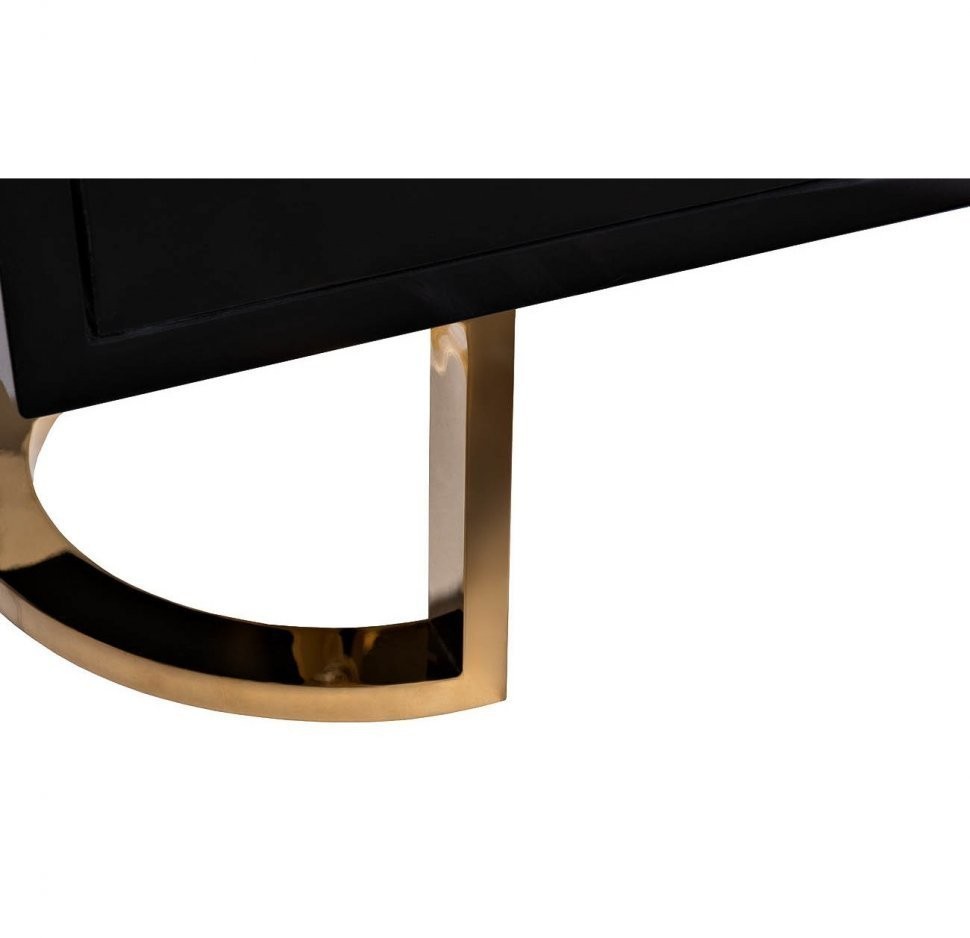 Витрина D'Oro Garda Decor черная/золото 80*40*180см (TT-00002067)